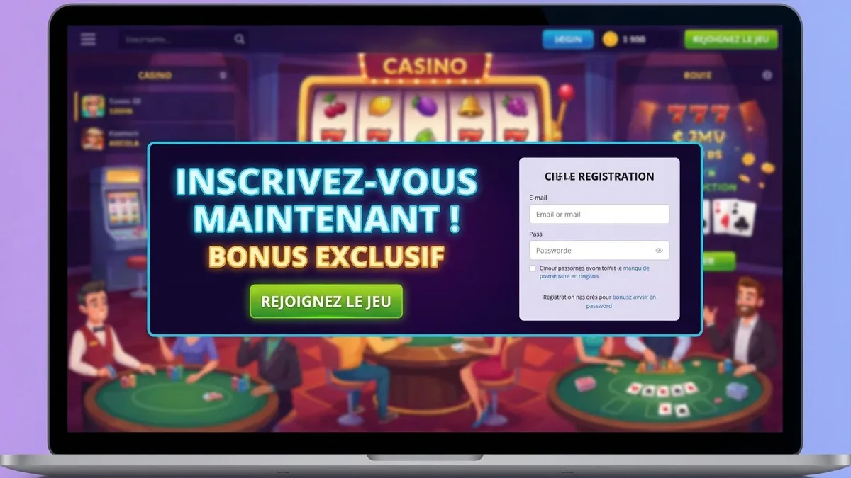 Inscription avec bonus